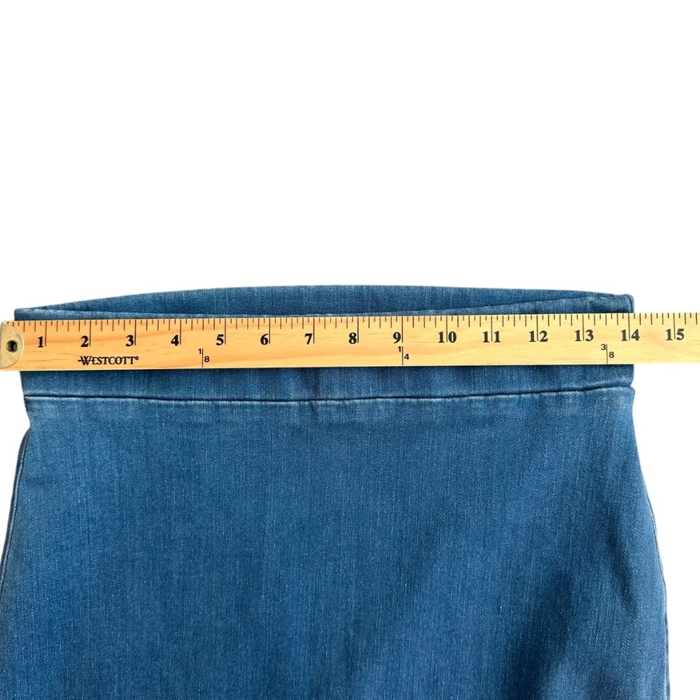 Frank & Eileen Donegal Denim Skirt Size 6 Pull on Slits Western Cowgirl USA Made - Picture 10 of 16
